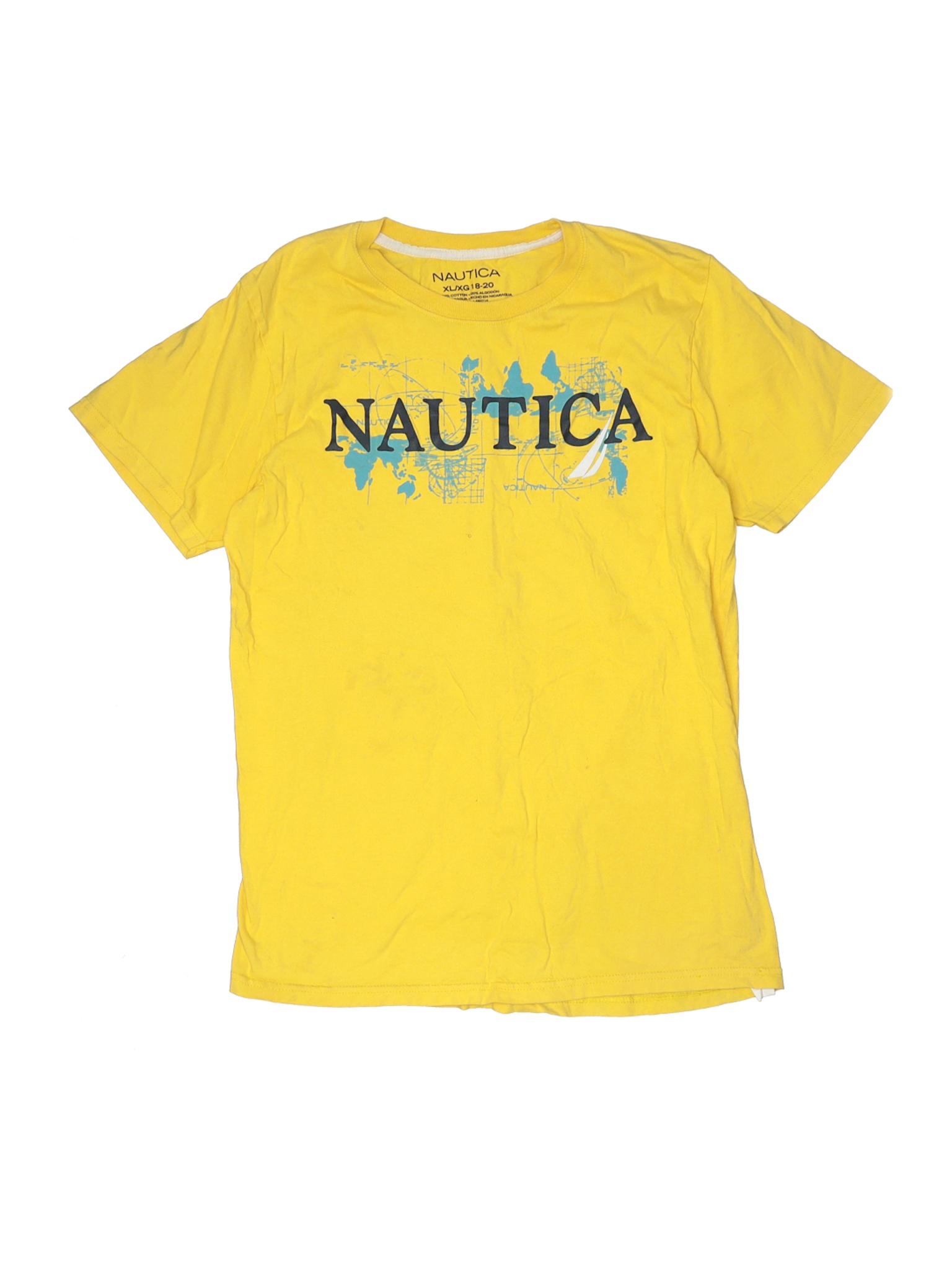 Nautica Boys Yellow Short Sleeve T-Shirt 18 | eBay
