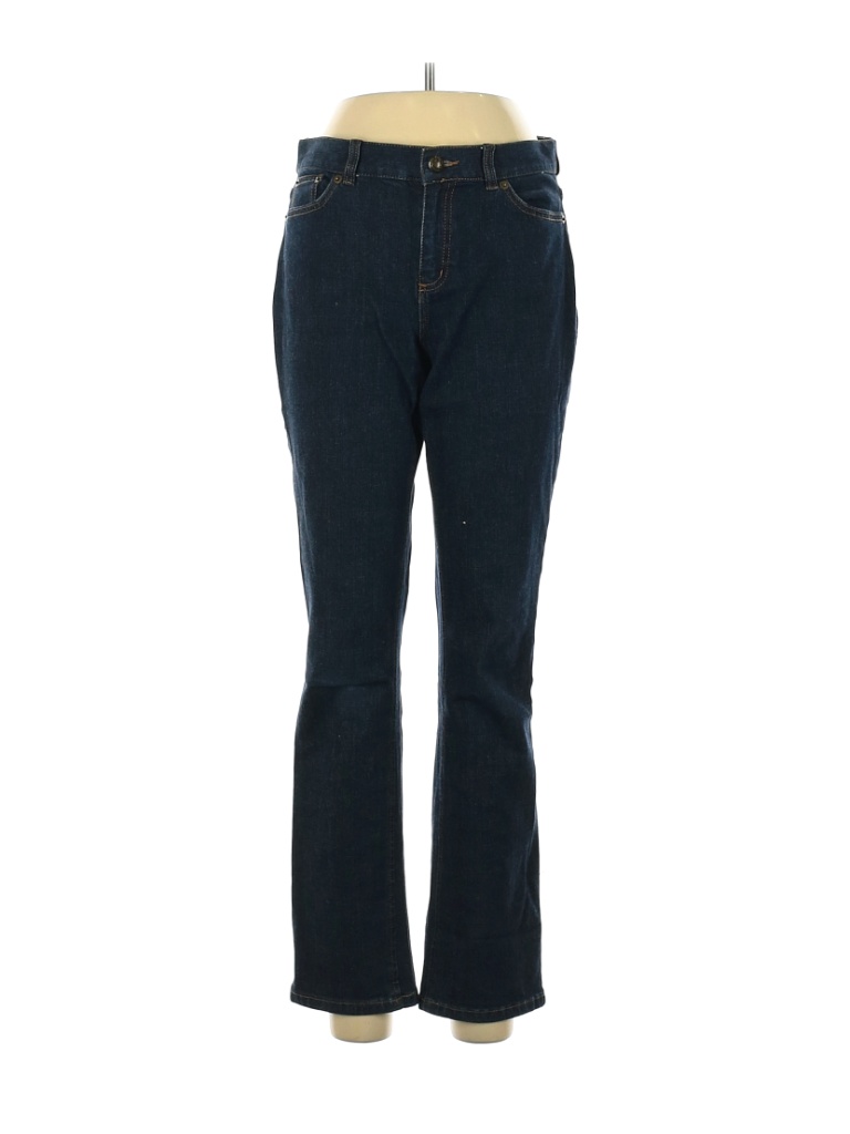 Lauren Jeans Co Solid Blue Jeans Size 6 88 Off Thredup 