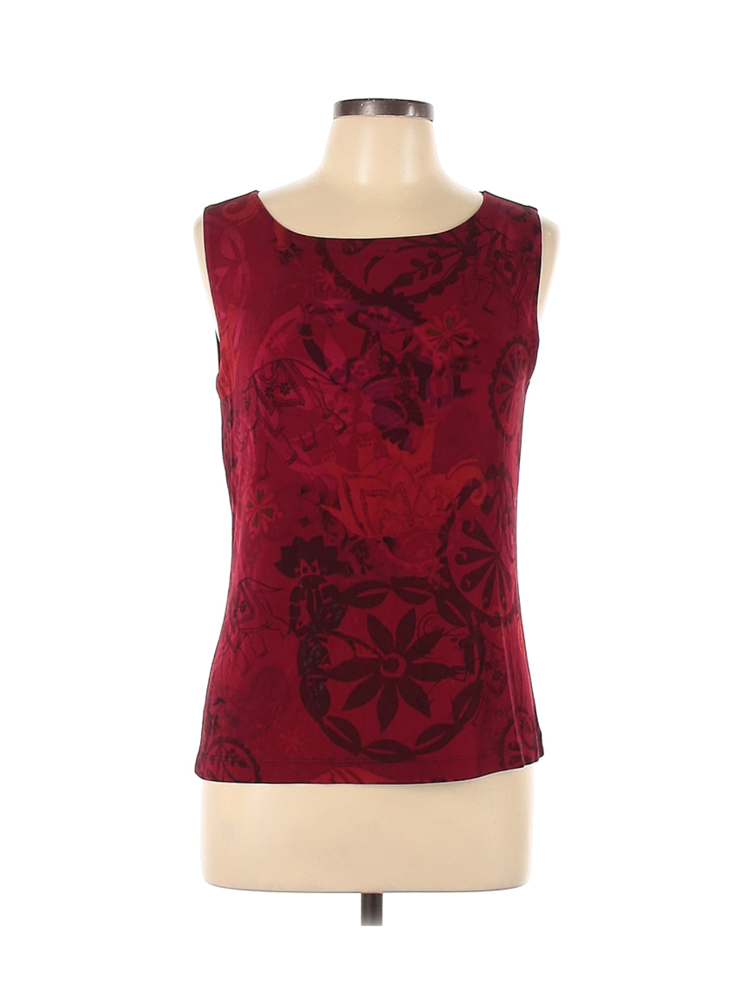 Travelers by Chico's Women Red Sleeveless Top L | eBay