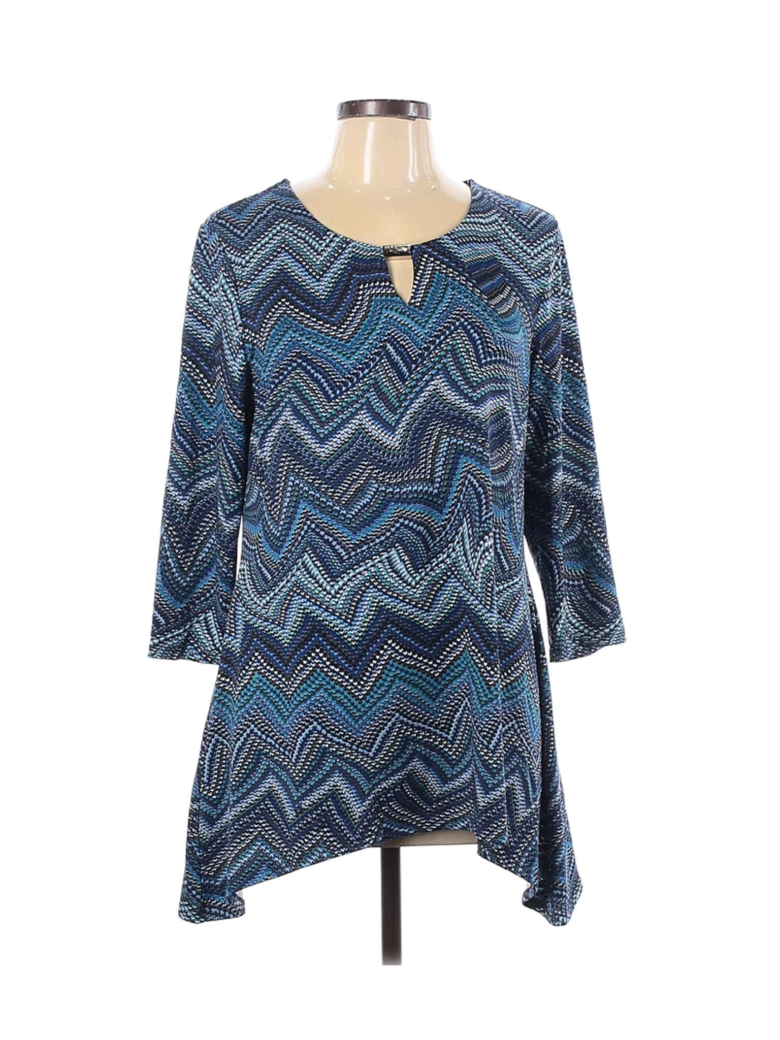 Cocomo Women Blue 3/4 Sleeve T-Shirt L | eBay