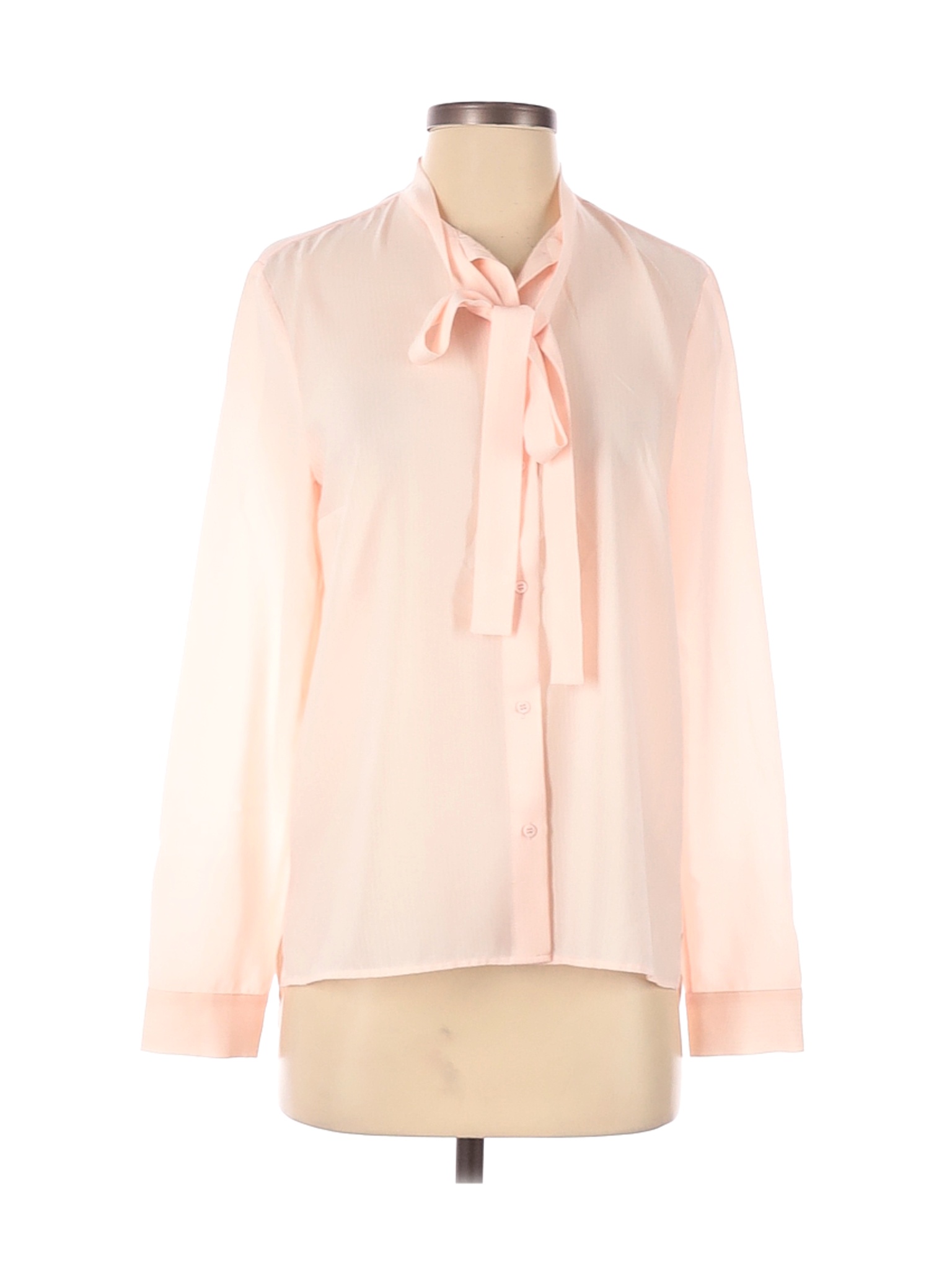 French Connection Women Pink Long Sleeve Blouse 6 | eBay