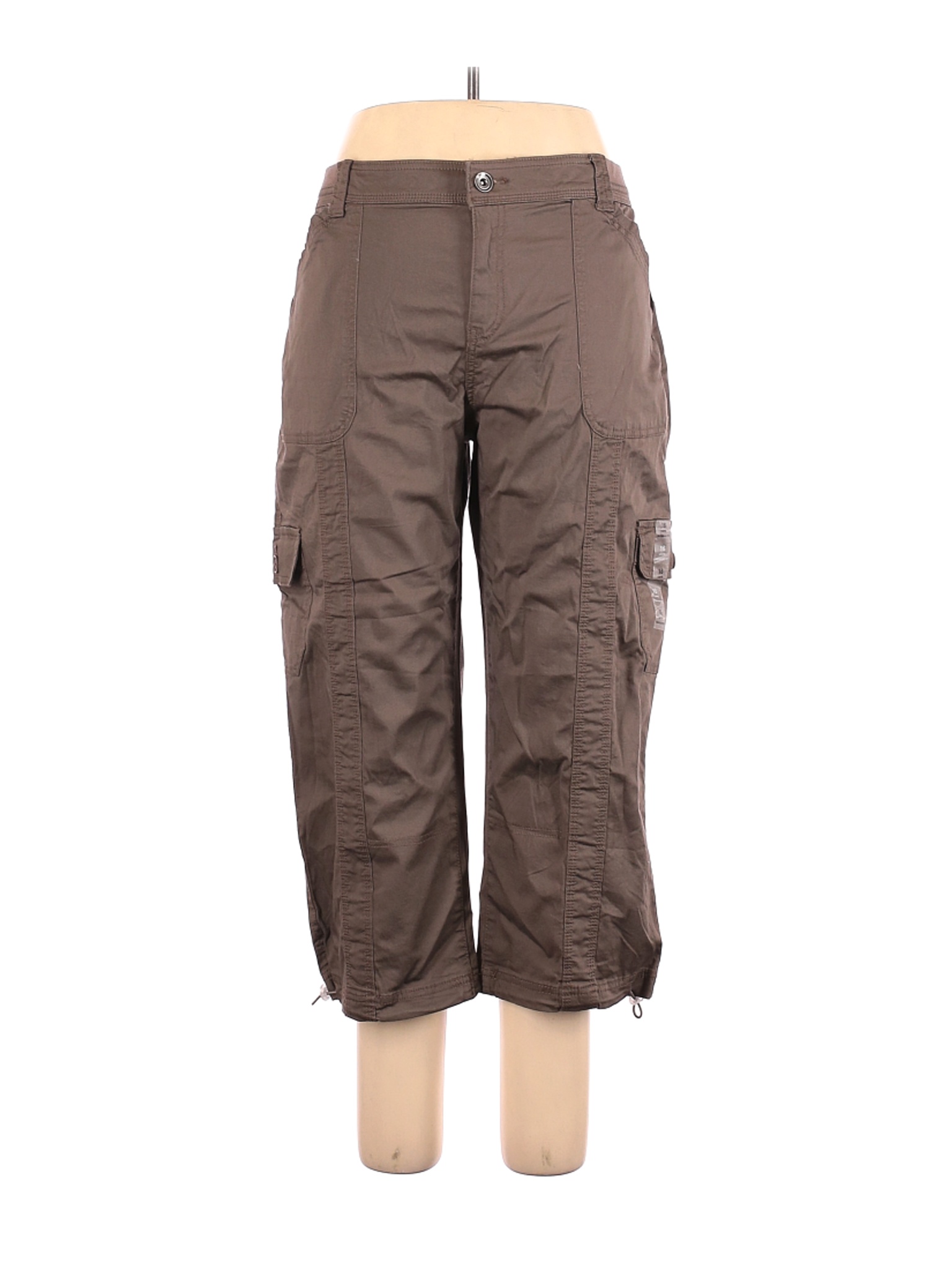 NWT Style&Co Women Brown Cargo Pants 16 | eBay