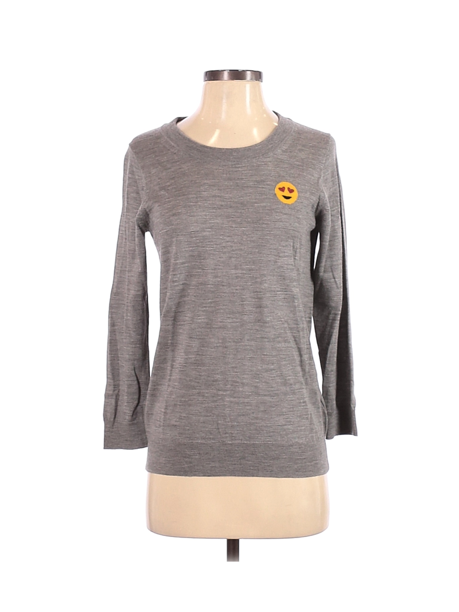 J.Crew Women Gray Wool Pullover Sweater S | eBay