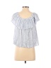 Love, Fire 100% Rayon Blue Short Sleeve Blouse Size S - photo 2
