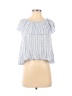 Love, Fire 100% Rayon Blue Short Sleeve Blouse Size S - photo 1