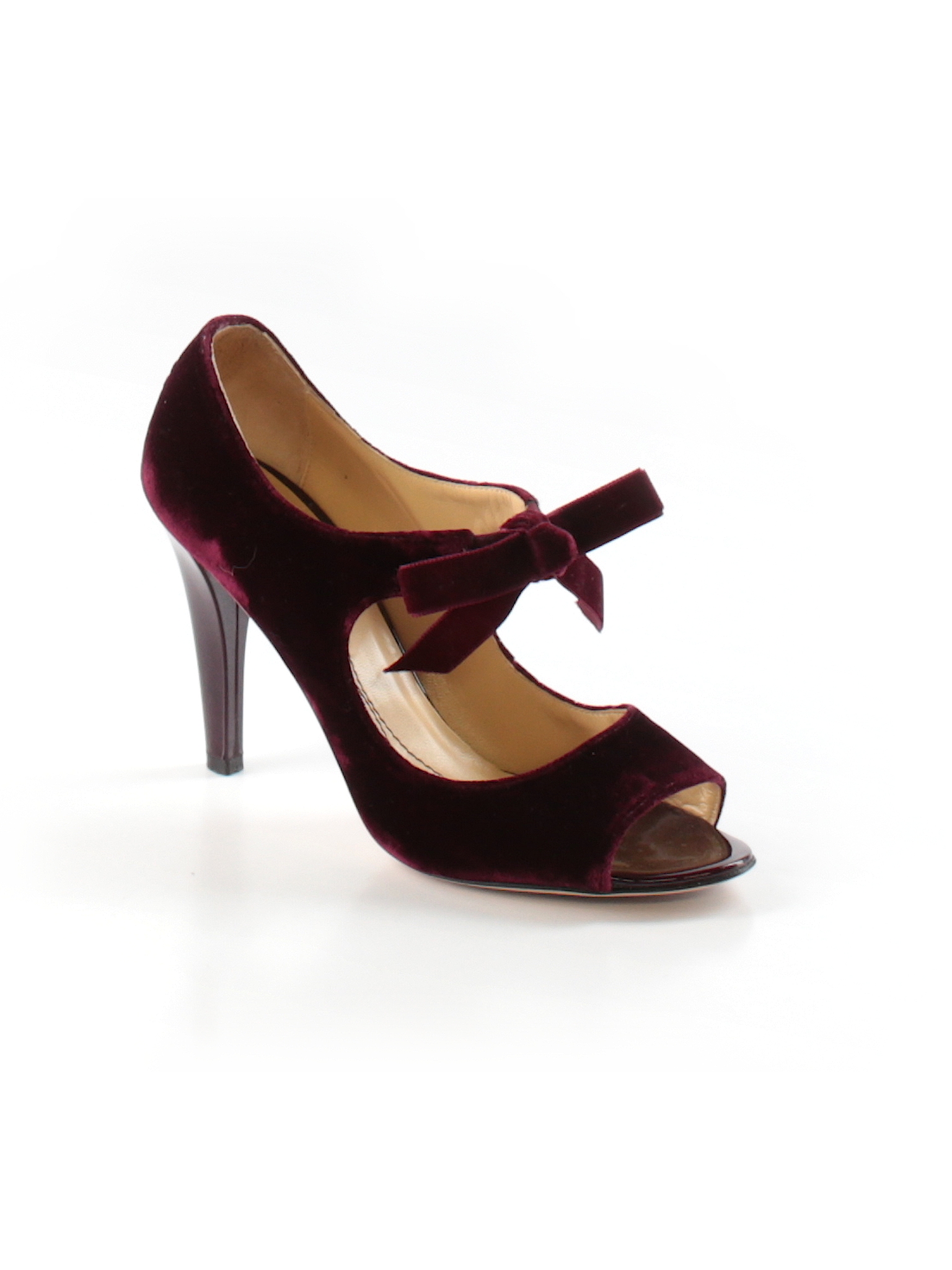 Kate Spade New York Solid Burgundy Heels Size 8 1/2 - 81% off | thredUP