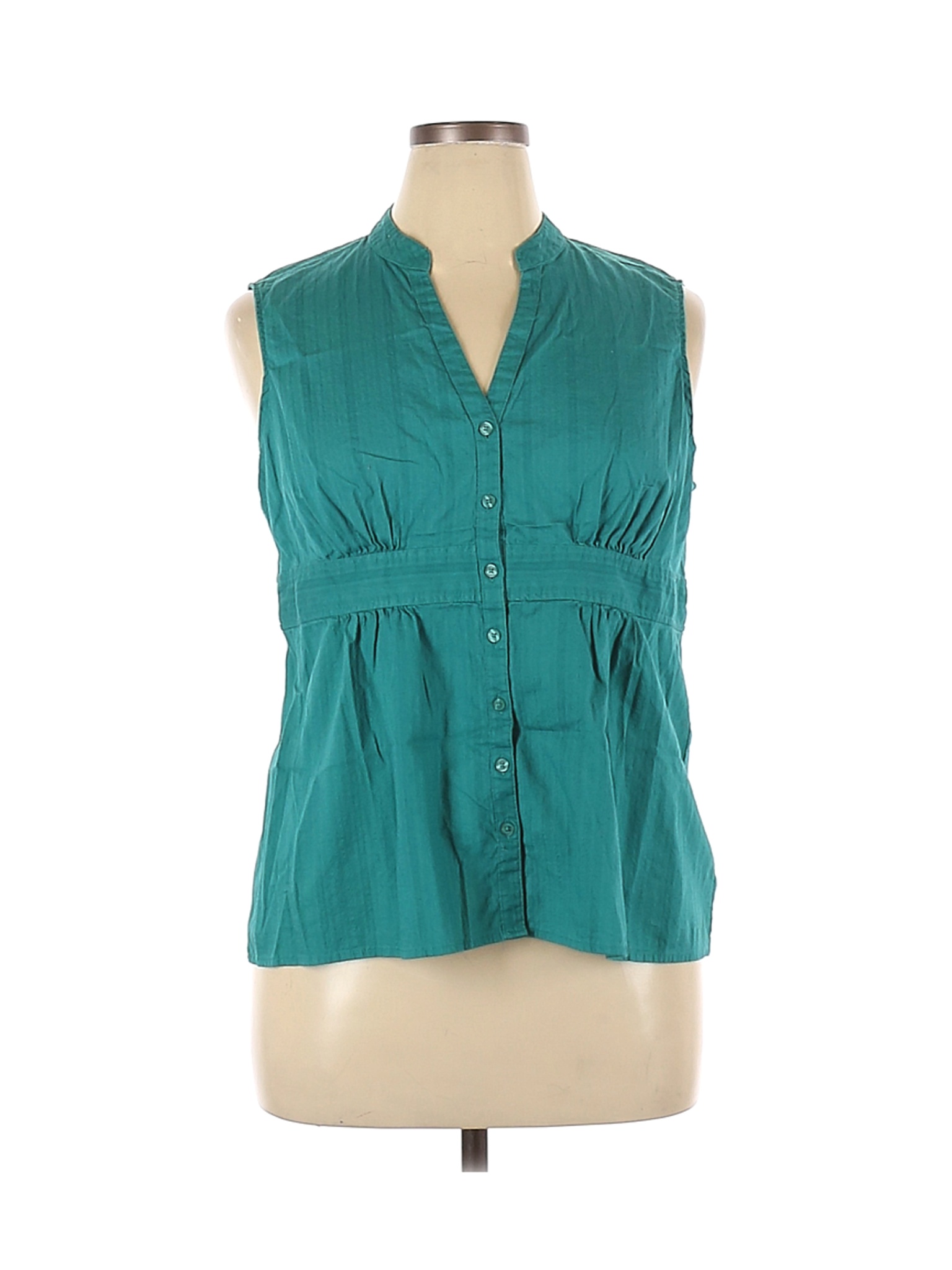 SONOMA life + style Women Green Sleeveless Blouse XL | eBay