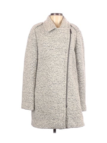 Loft marled clearance funnel neck coat