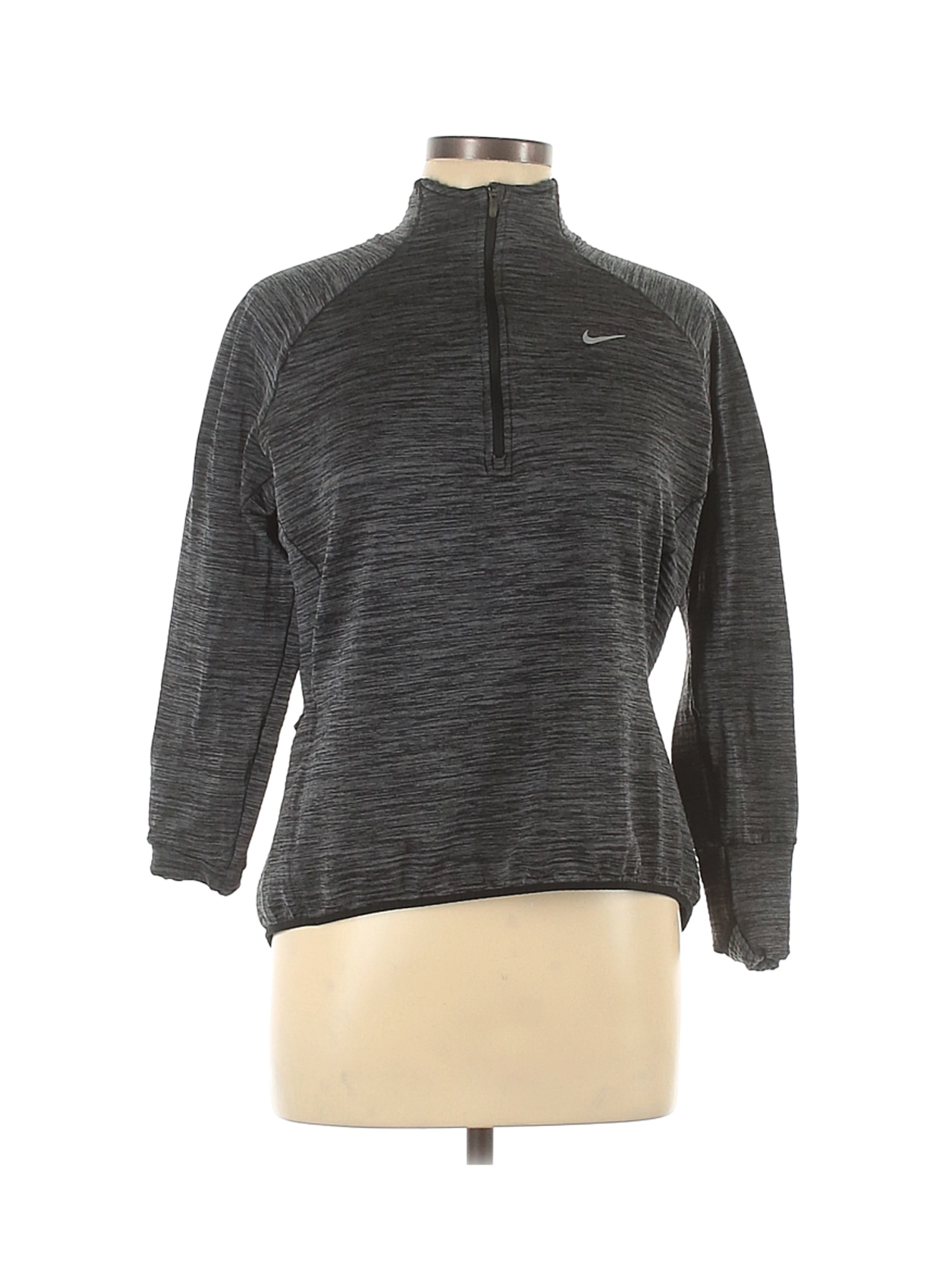 nike grey track top