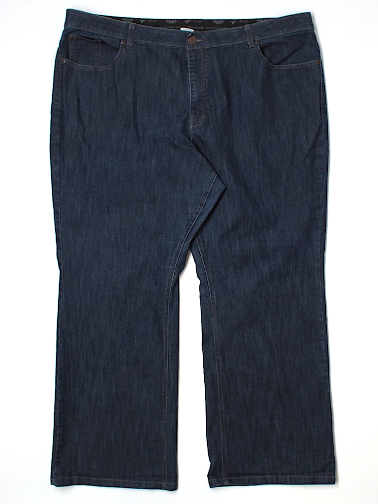 Merona Solid Dark Blue Jeans Size 24 (Plus) - 73% off | thredUP
