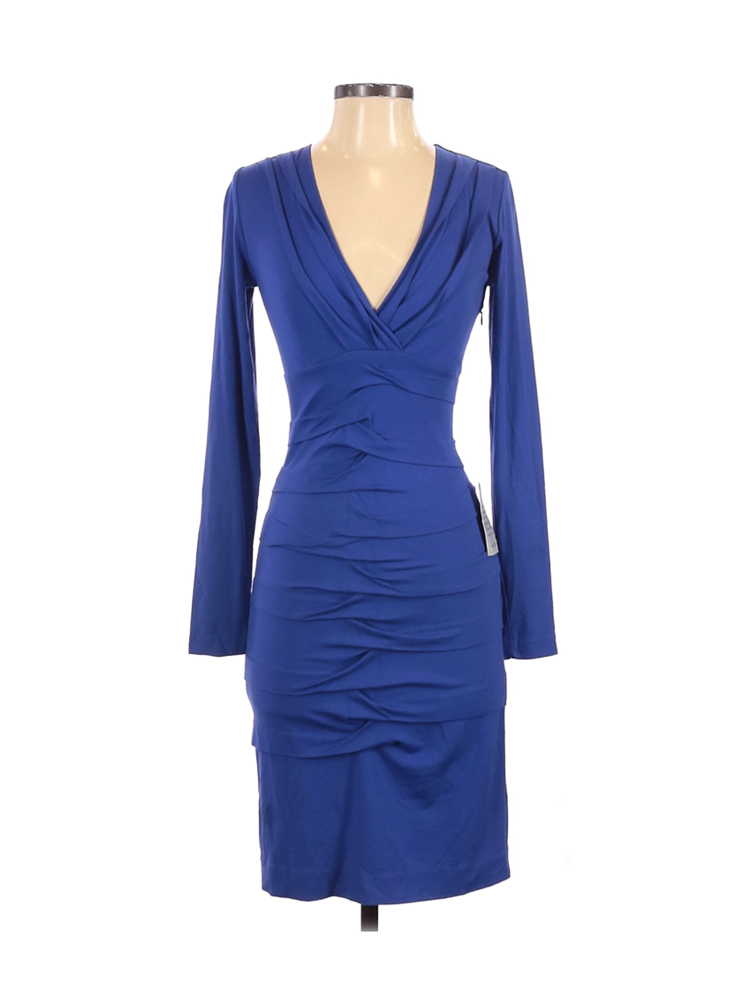 Nicole Miller Artelier Women Blue Casual Dress P | eBay