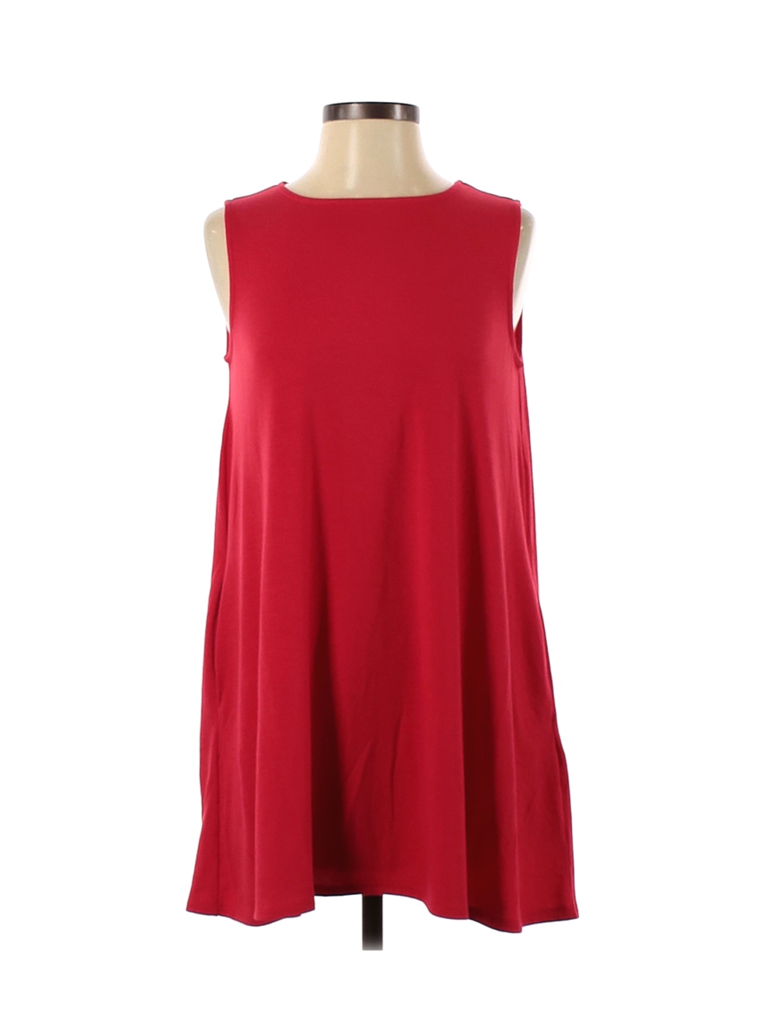 Zenana Premium Solid Red Casual Dress Size S - 62% off | thredUP