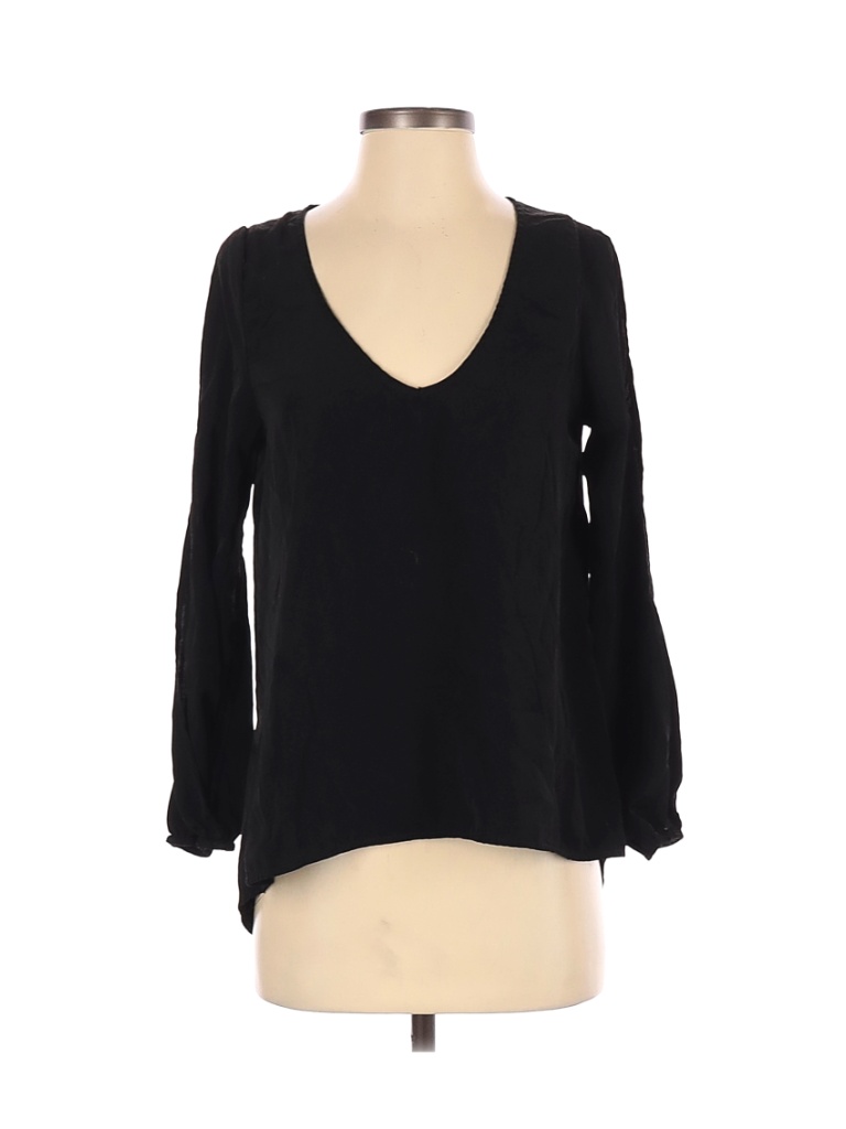 TOBI 100% Polyester Black Long Sleeve Blouse Size S - photo 1