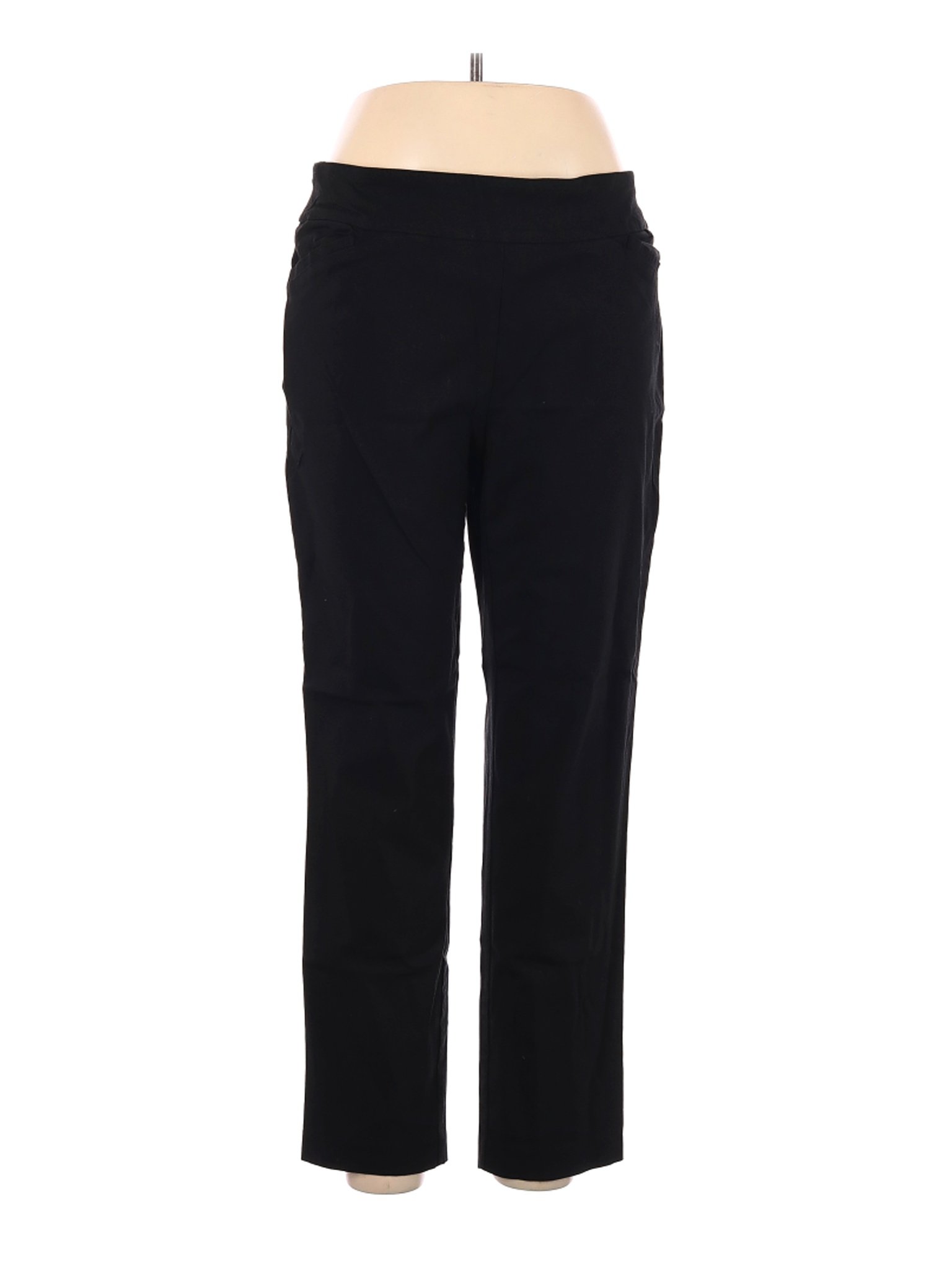 Terra & Sky Women Black Casual Pants 0X Plus | eBay