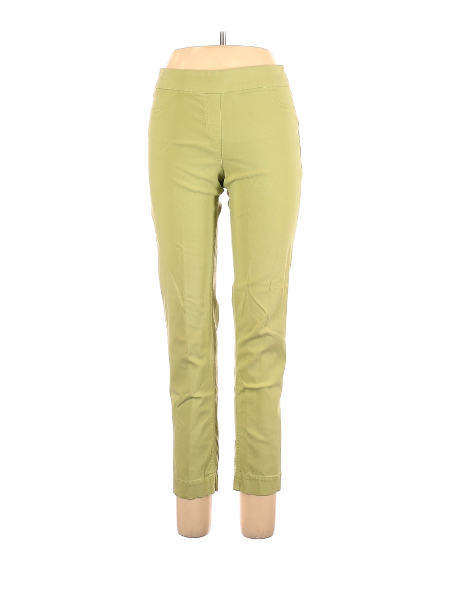 Slim-Sation by Multiples Women Green Casual Pants 10 | eBay