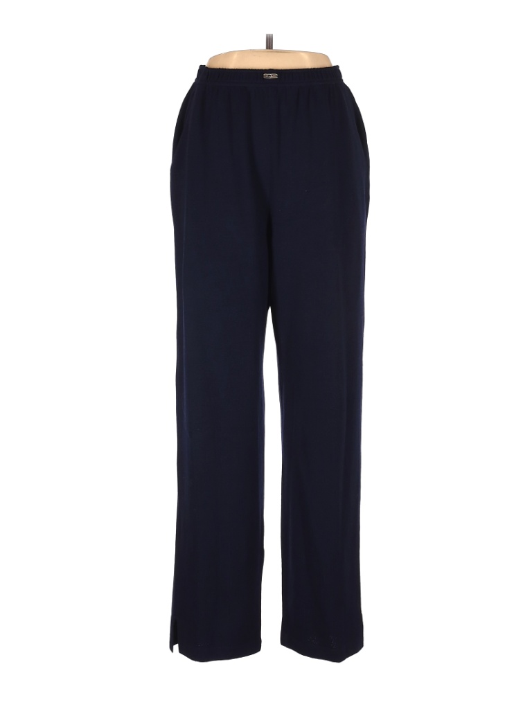 St. John Sport Solid Blue Casual Pants Size L - 84% off | thredUP