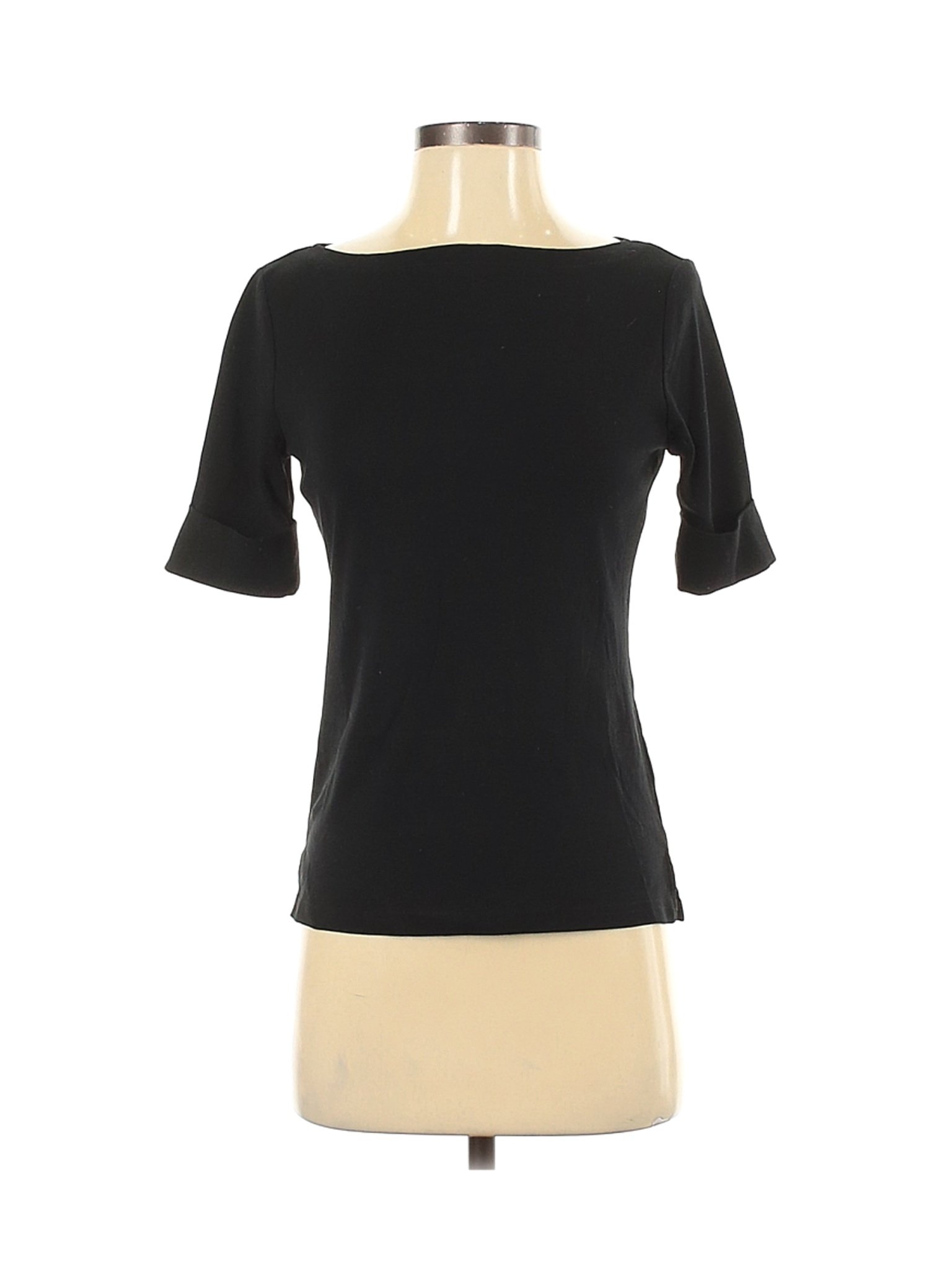 Lauren by Ralph Lauren Women Black Short Sleeve T-Shirt S | eBay