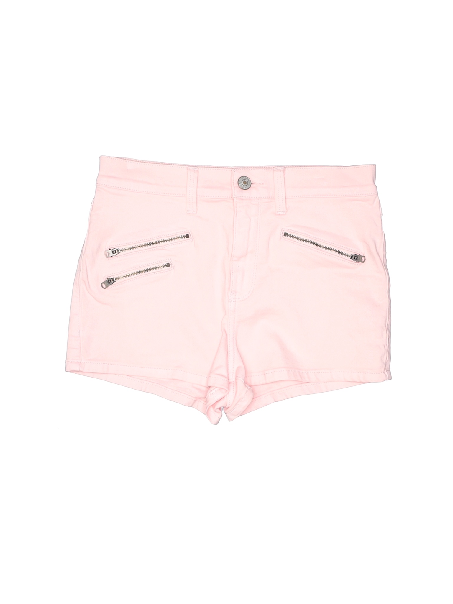 Abercrombie & Fitch Women Pink Denim Shorts 28W | eBay