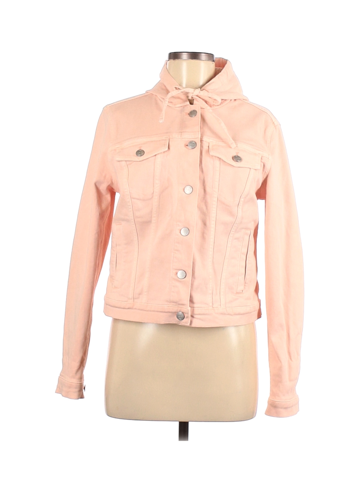 loft pink denim jacket