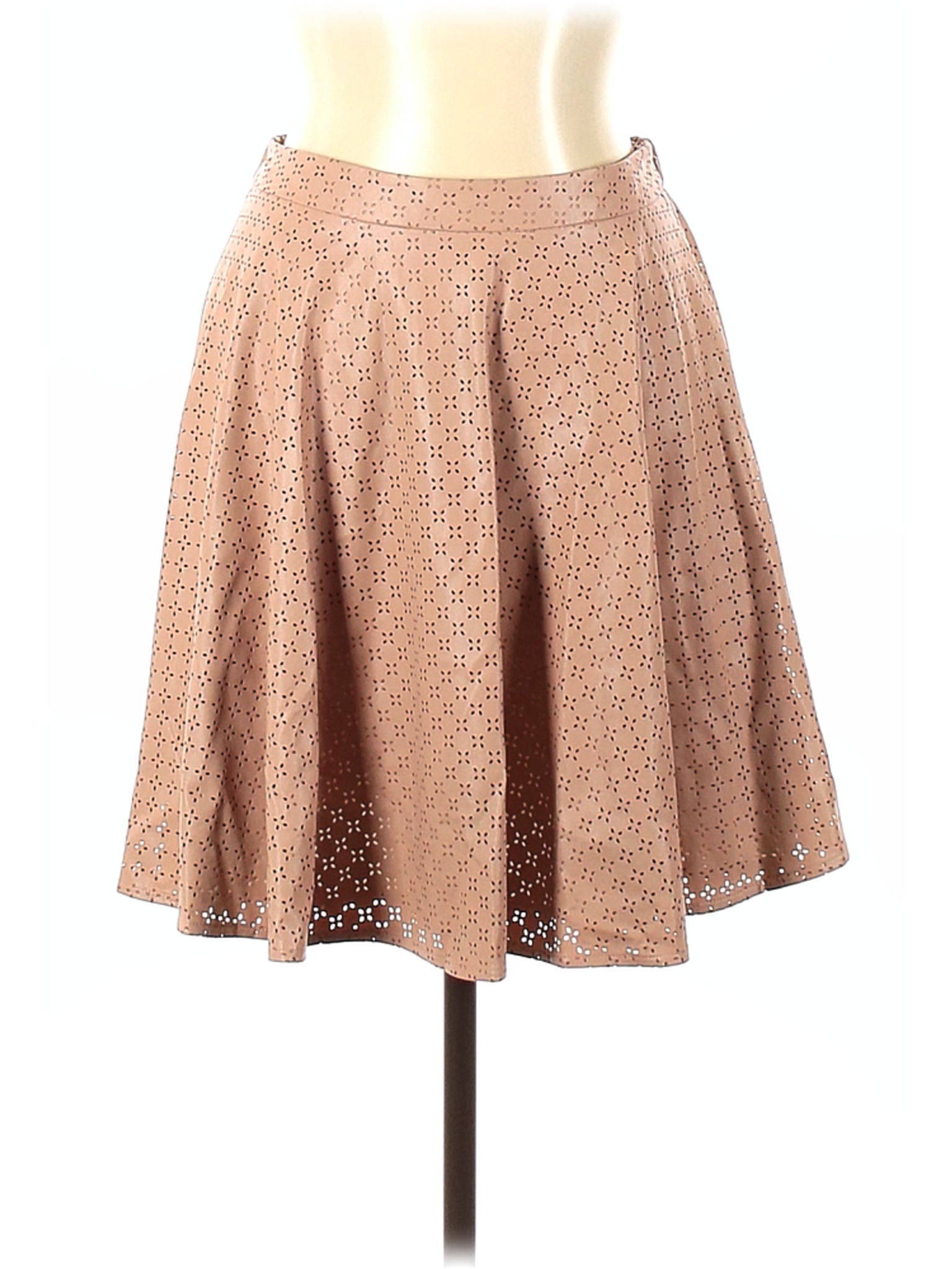 Sunday in Brooklyn 100% Polyurethane Brown Tan Faux Leather Skirt Size ...
