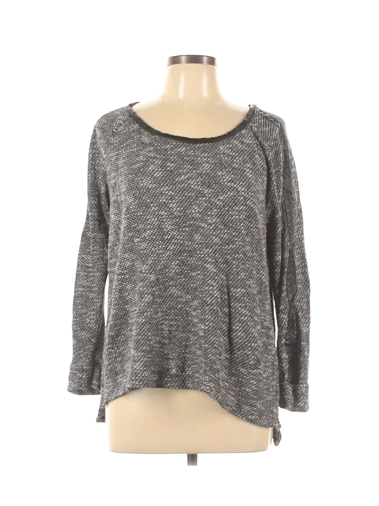TWO by Vince Camuto Gray Pullover Sweater Size L - photo 1