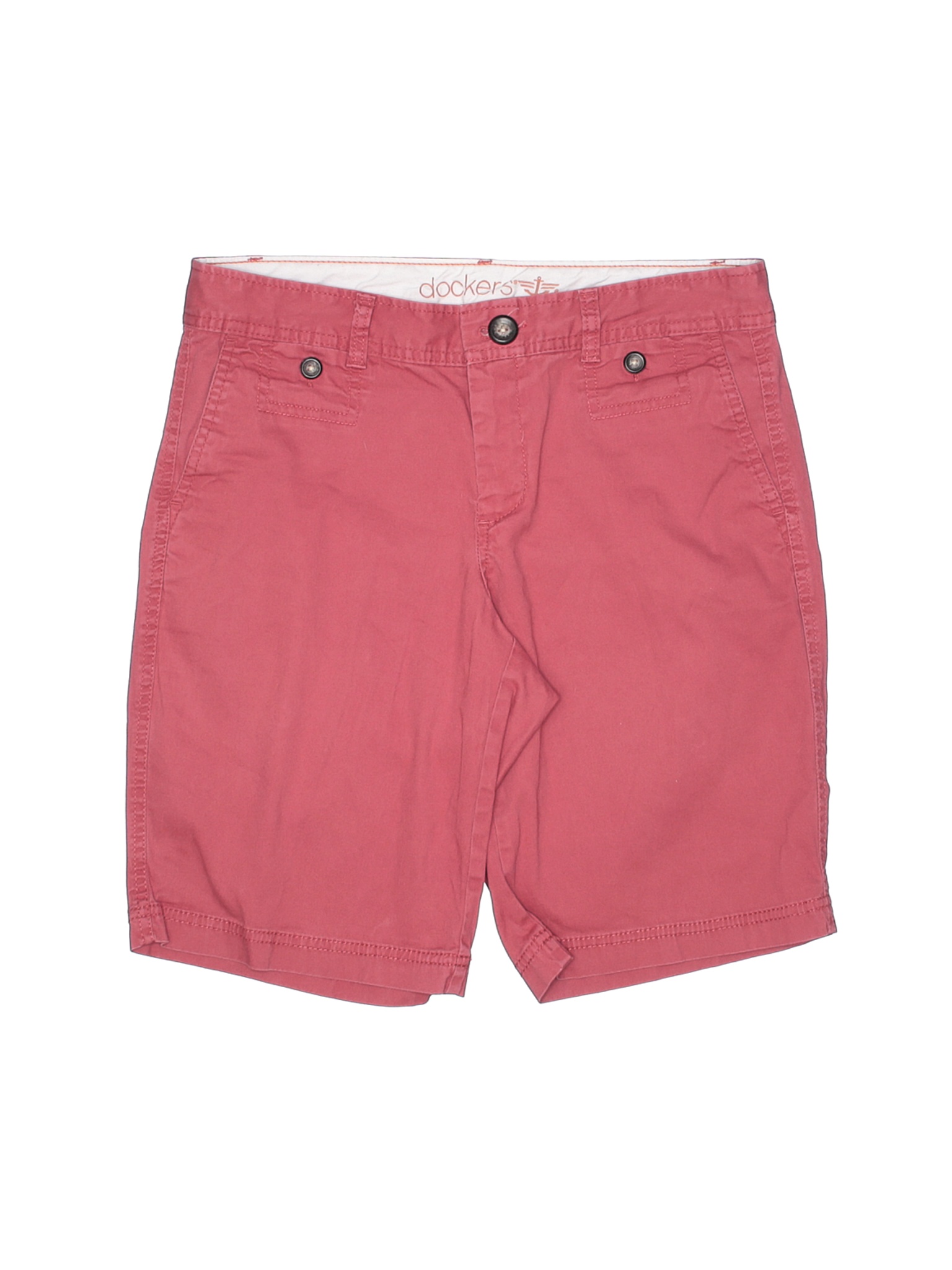 red khaki shorts