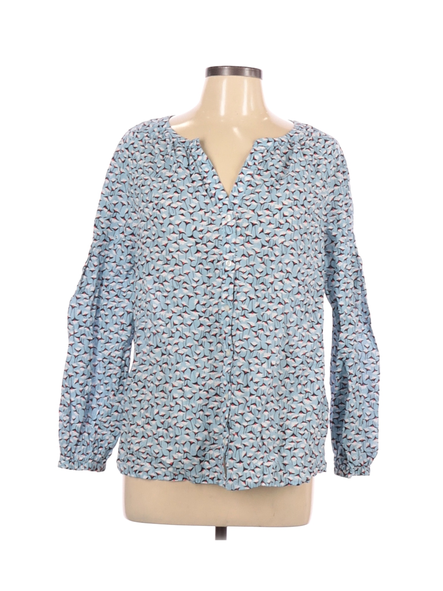 Boden Women Blue Long Sleeve Blouse 12 | eBay