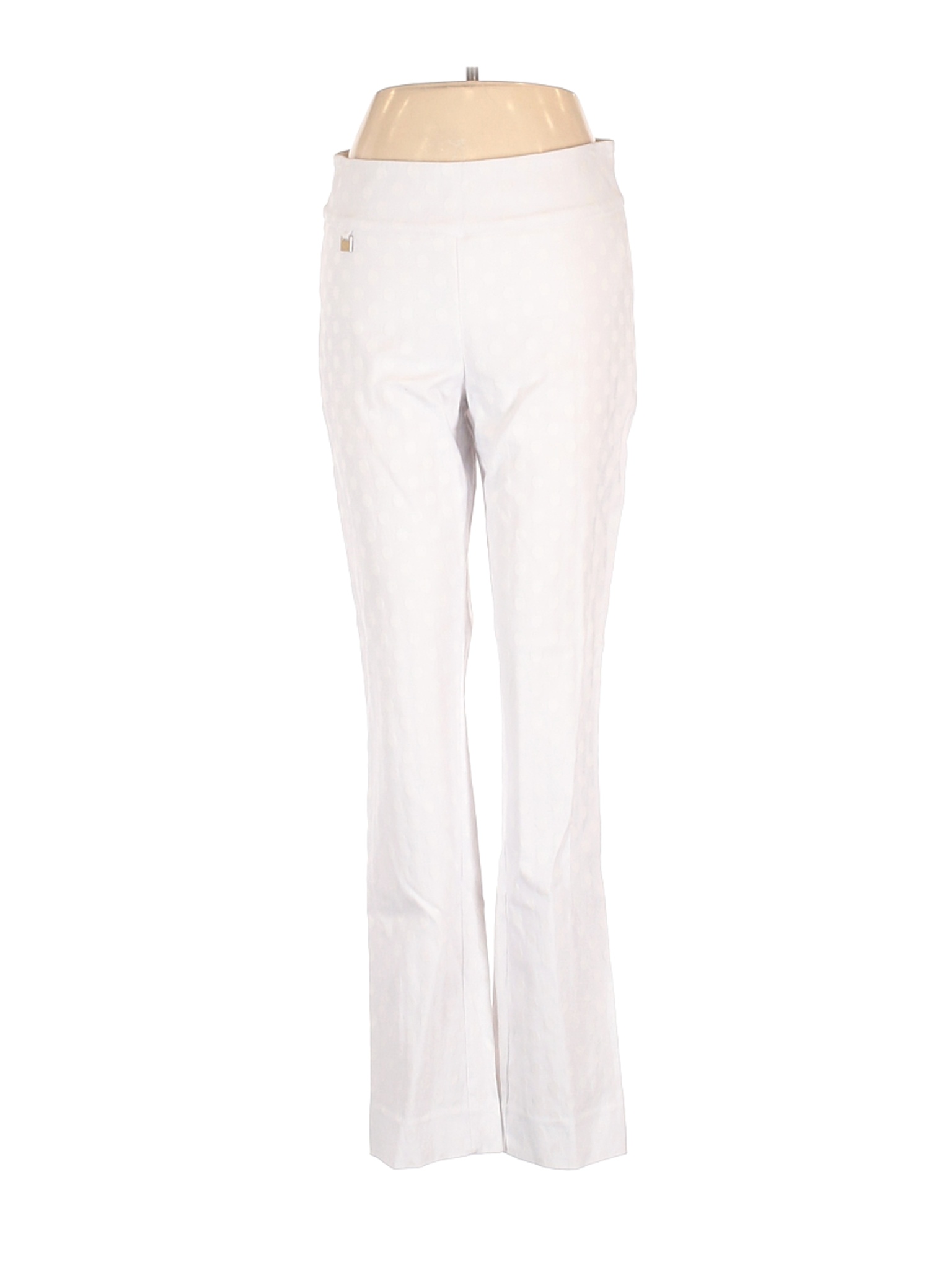 Peck & Peck Solid White Casual Pants Size 8 - 78% off | thredUP