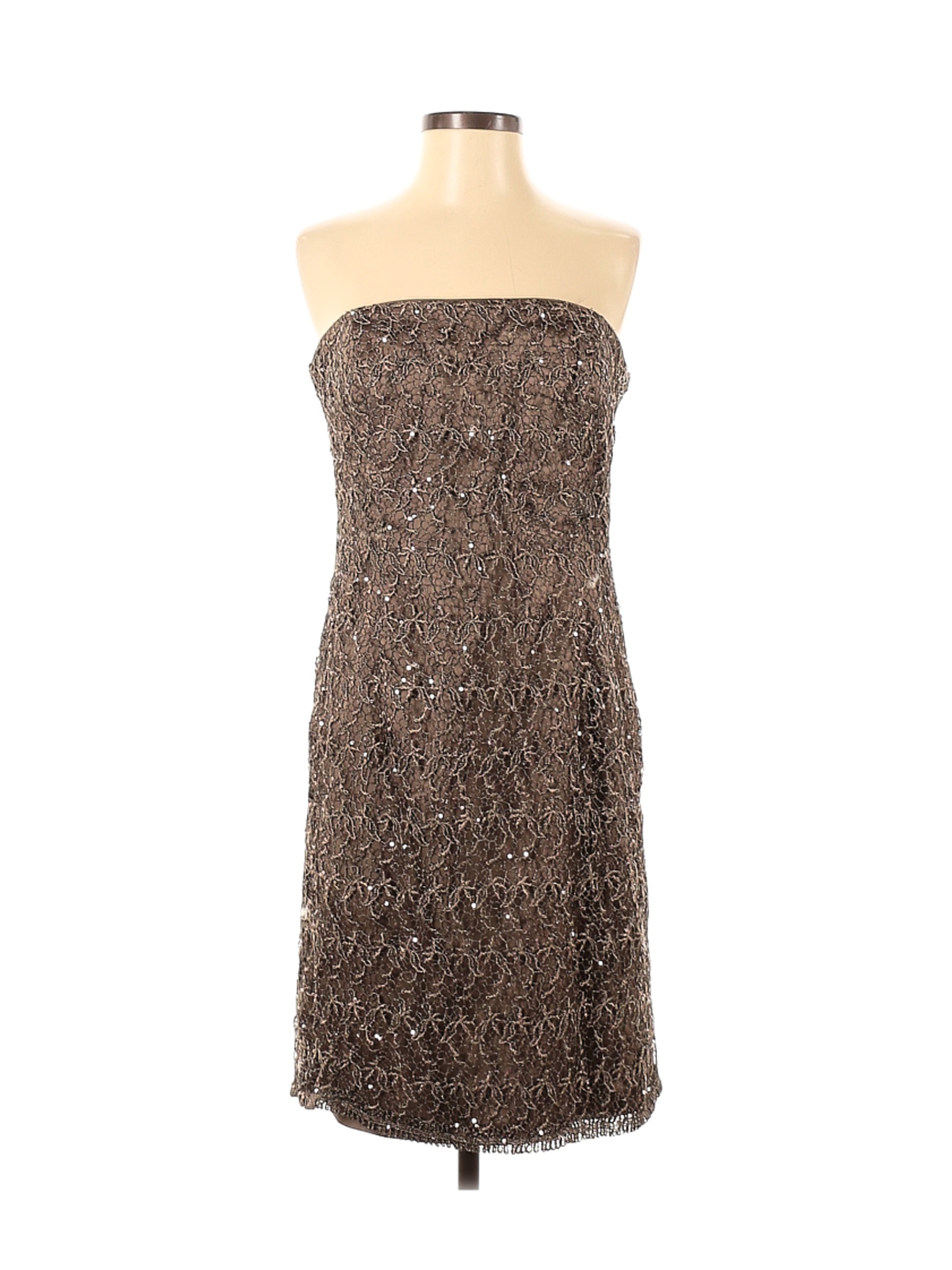 Adrianna Papell Women Brown Cocktail Dress 10 | eBay