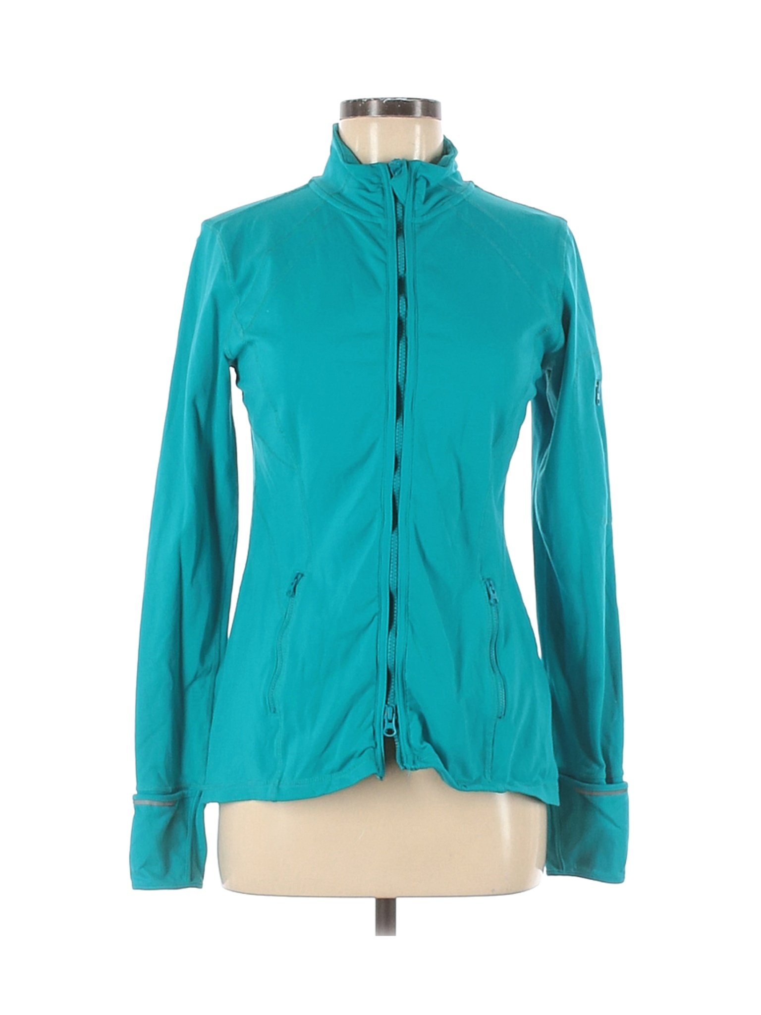 Kirkland Signature Solid Teal Blue Track Jacket Size M 60 Off Thredup