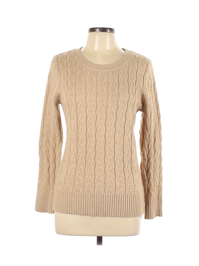 Falls Creek Solid Tan Pullover Sweater Size L - 58% off | thredUP