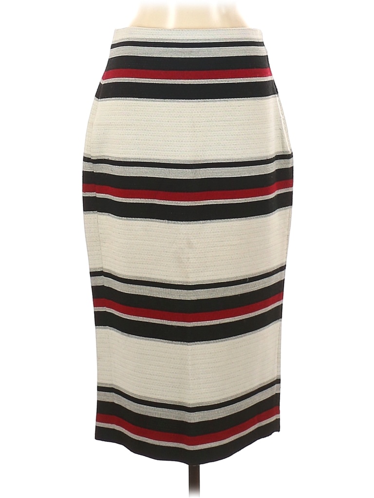 Zara Color Block Stripes Ivory Tan Casual Skirt Size M 57 off thredUP