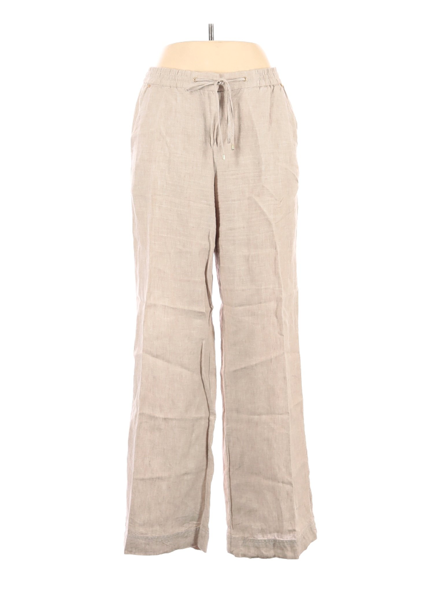 Jones New York Women Ivory Linen Pants 10 | eBay