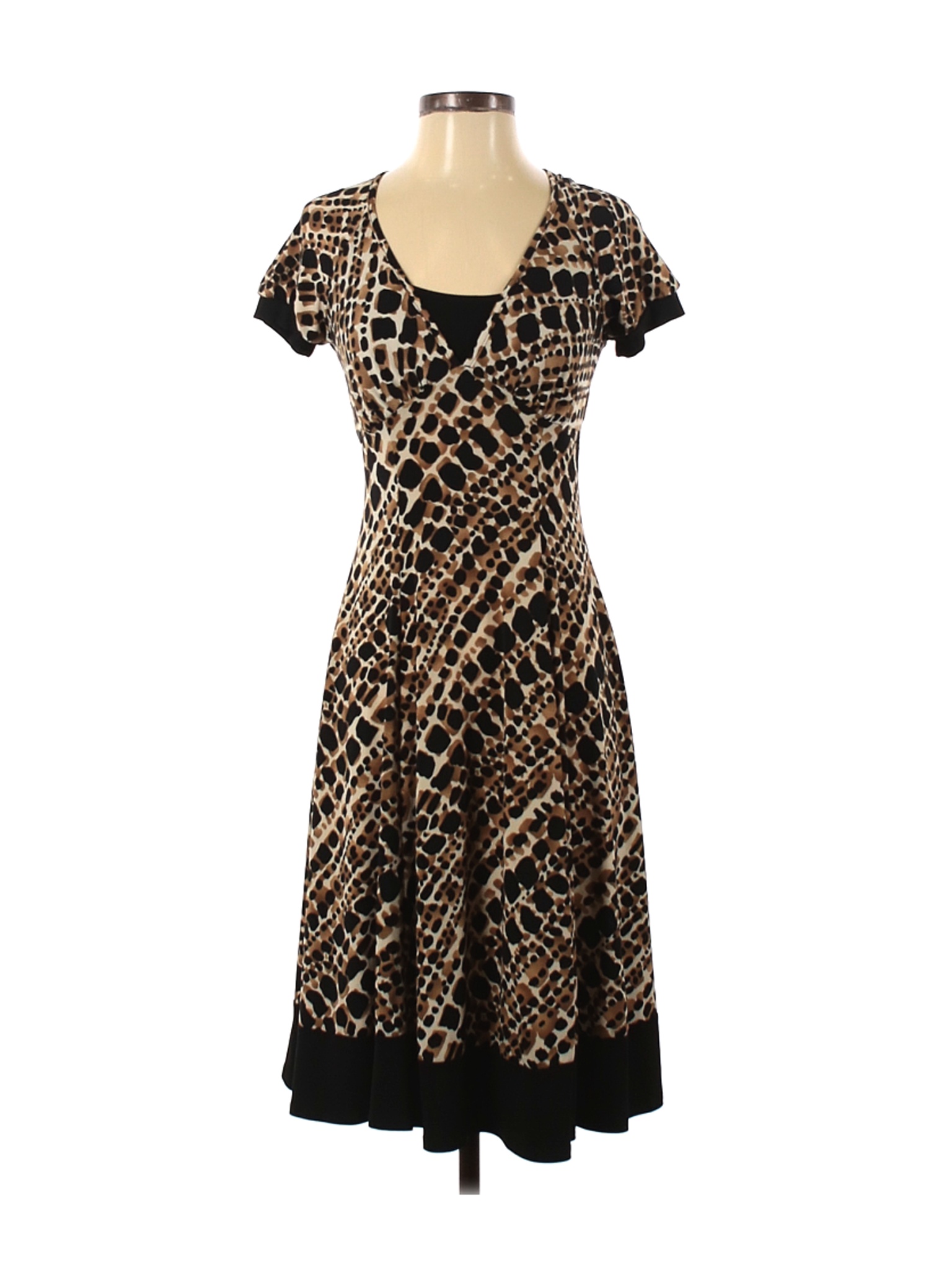 Lily Women Brown Casual Dress S Petites | eBay