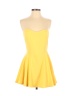 Forever 21 100% Polyester Solid Yellow Casual Dress Size M - photo 1