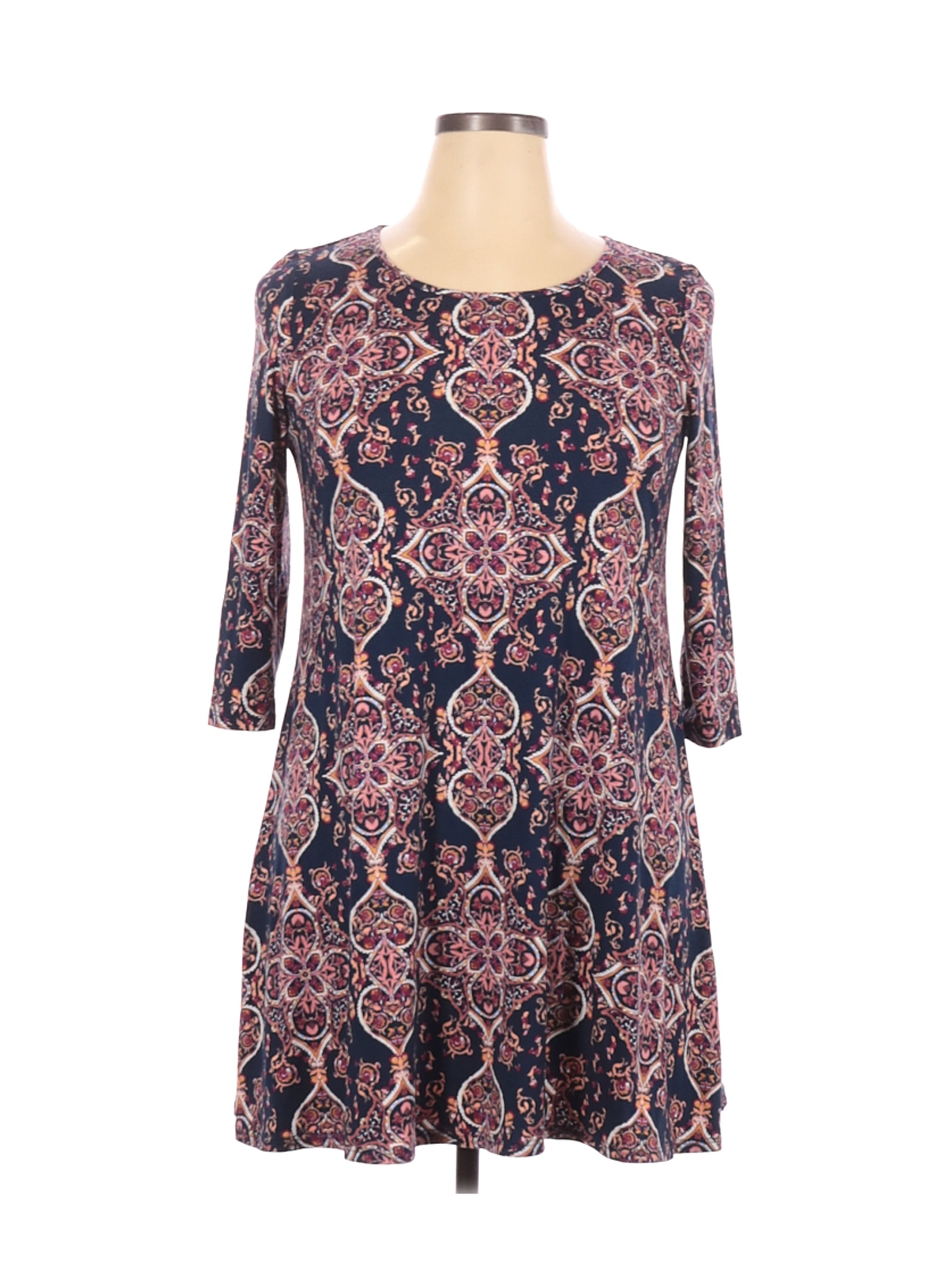Fortune + Ivy Women Blue Casual Dress XL | eBay