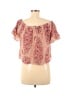 Madewell 100% Silk Pink Short Sleeve Silk Top Size M - photo 2