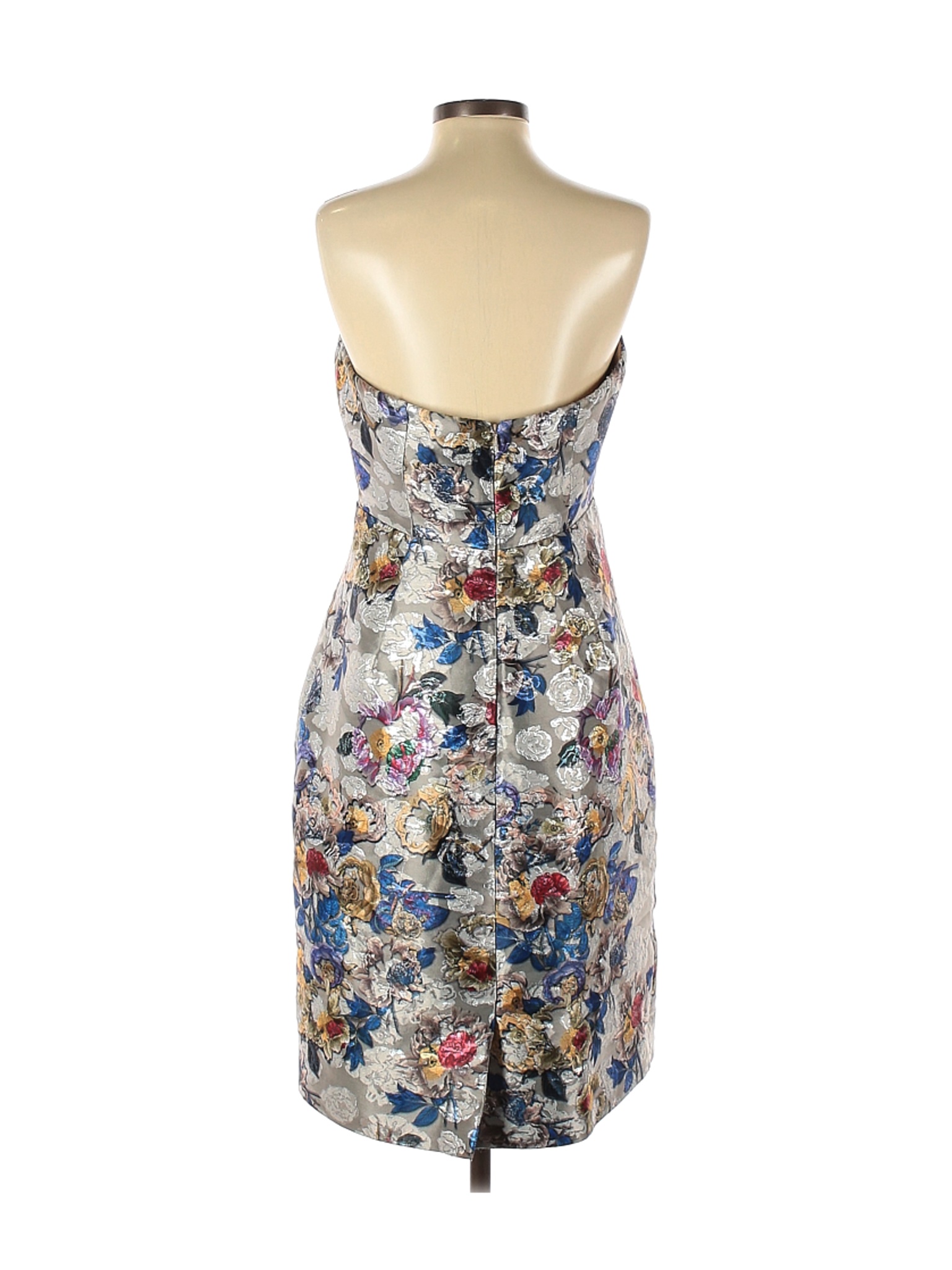 J.Crew Floral Gray Copenhagen Dress 