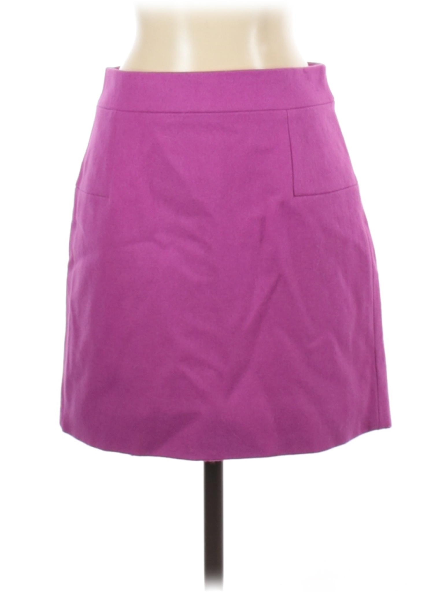 J.Crew Solid Purple Pink Wool Skirt Size 0 - 73% off | thredUP