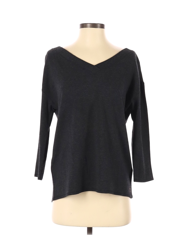 Calia by Carrie Underwood Solid Black Gray Pullover Sweater Size S - 70 ...