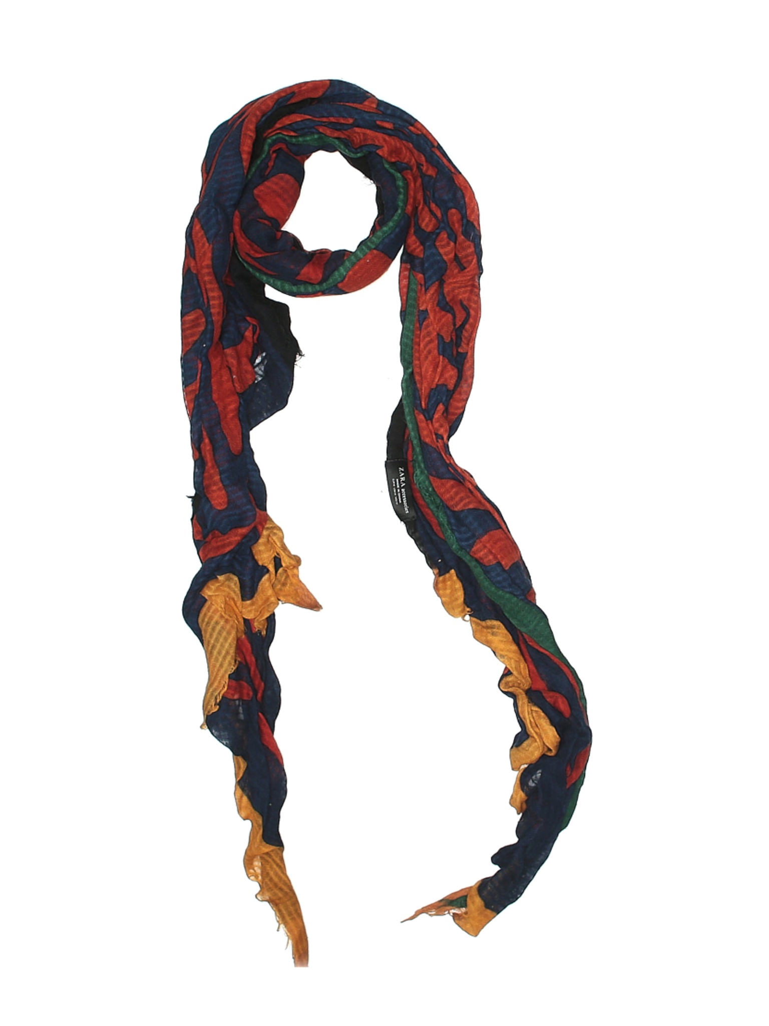 zara blue scarf
