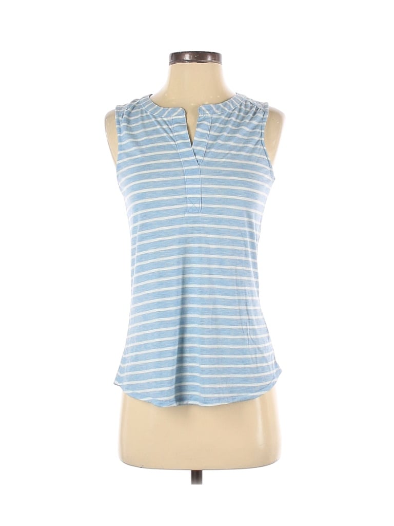 SONOMA life + style Stripes Blue Sleeveless Top Size XS - 62% off | thredUP
