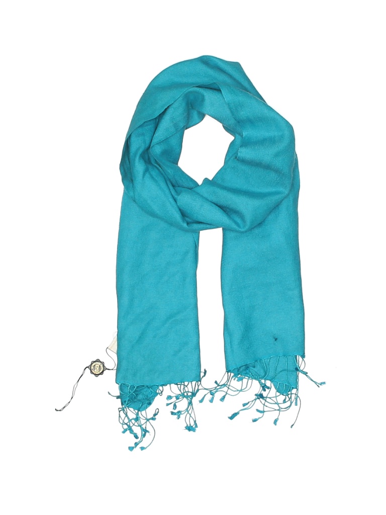 Pashmina Solid Blue Scarf One Size - 66% off | thredUP