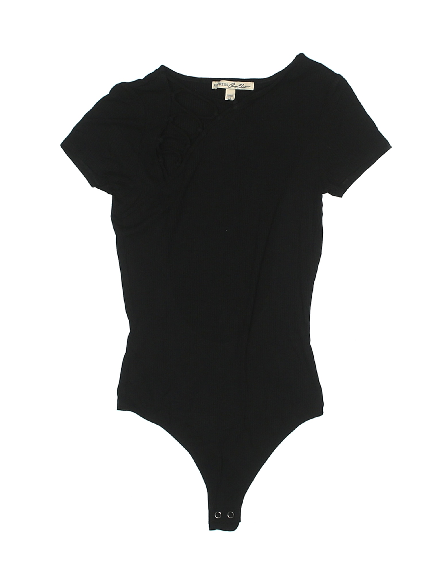 Express Solid Black Bodysuit Size XS 74 off thredUP