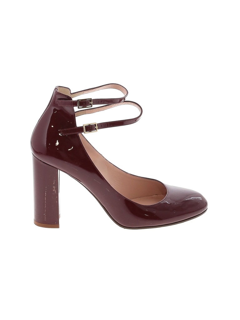 Kate Spade New York Solid Maroon Burgundy Heels Size 8 - photo 1