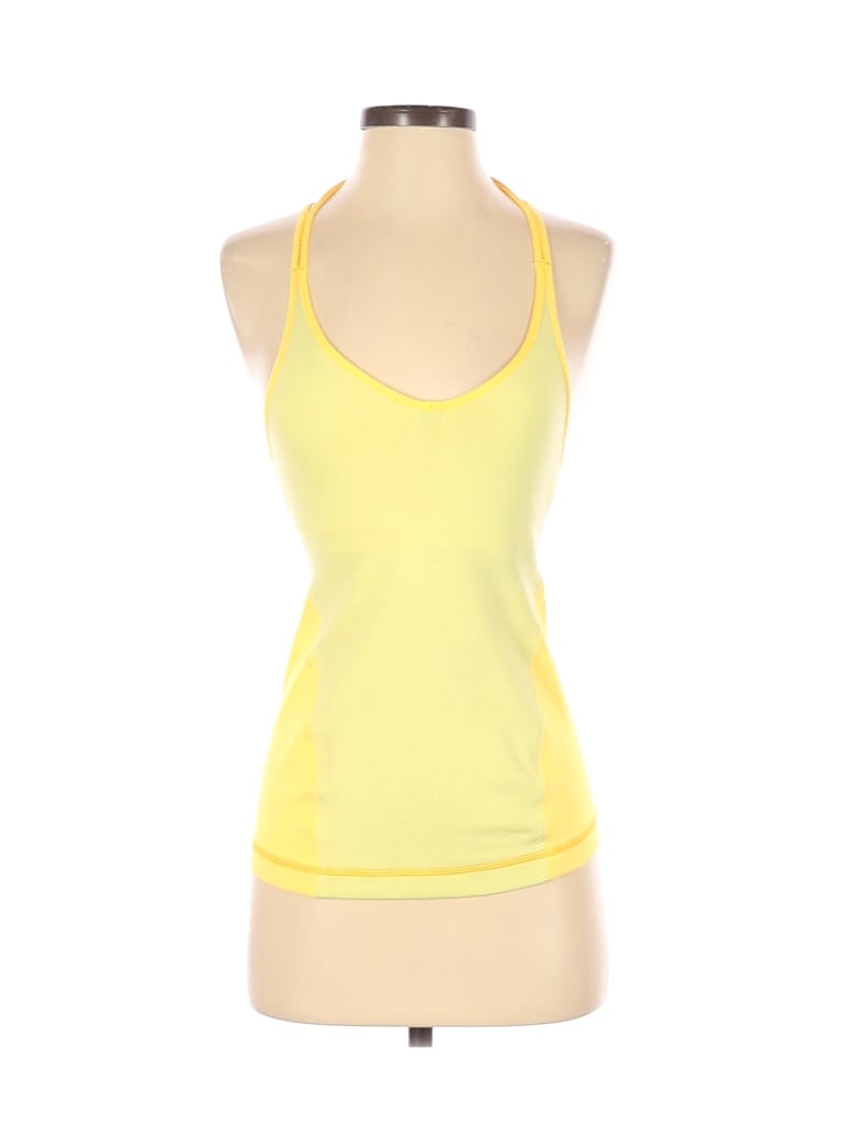 Lululemon Athletica Solid Yellow Active Tank Size 4 - 60% off | thredUP