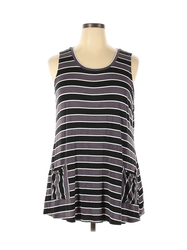 LOGO by Lori Goldstein Gray Tank Top Size XL 74 off ThredUp