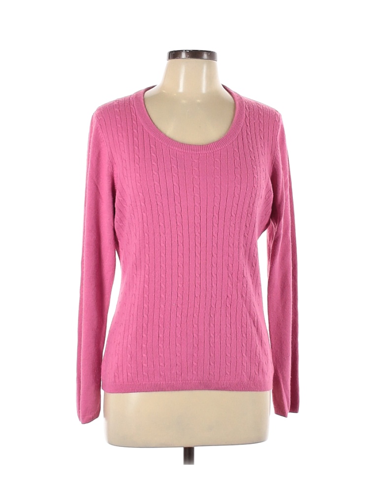 Van Heusen 100% Acrylic Solid Pink Pullover Sweater Size L - 85% off ...