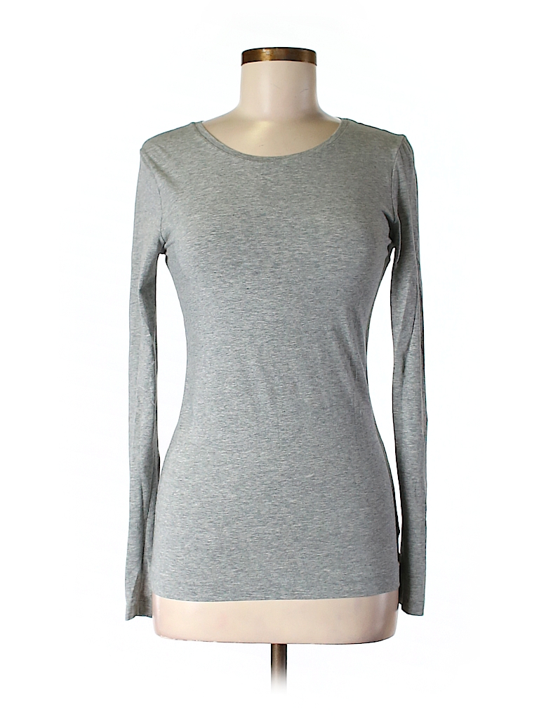 Gap Body Solid Gray Long Sleeve T-Shirt Size M - 70% off | thredUP