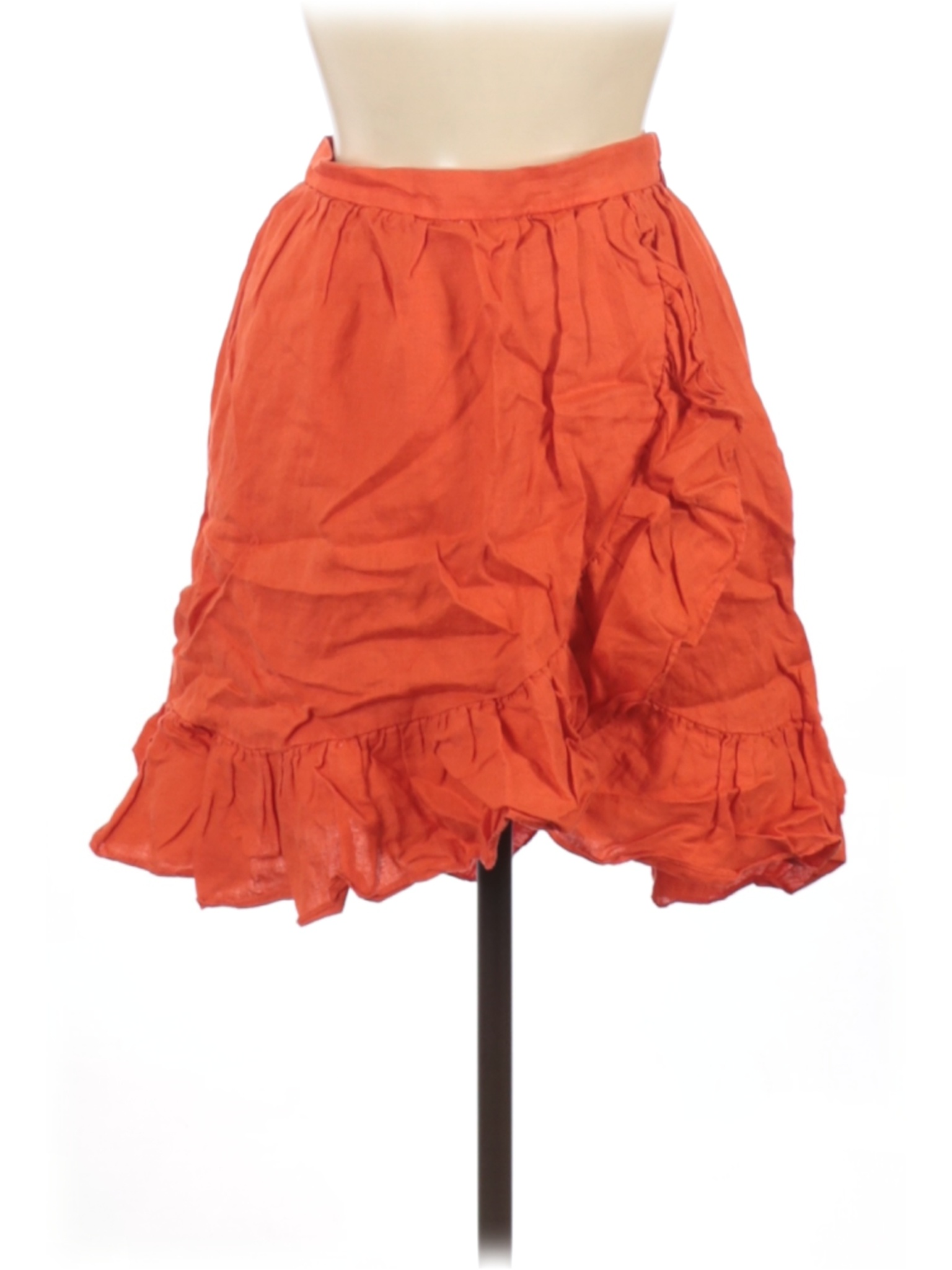 J Crew Women Orange Casual Skirt 00 Ebay